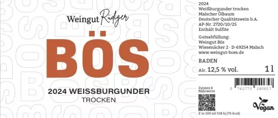 Weissburgunder trocken 1l 2024