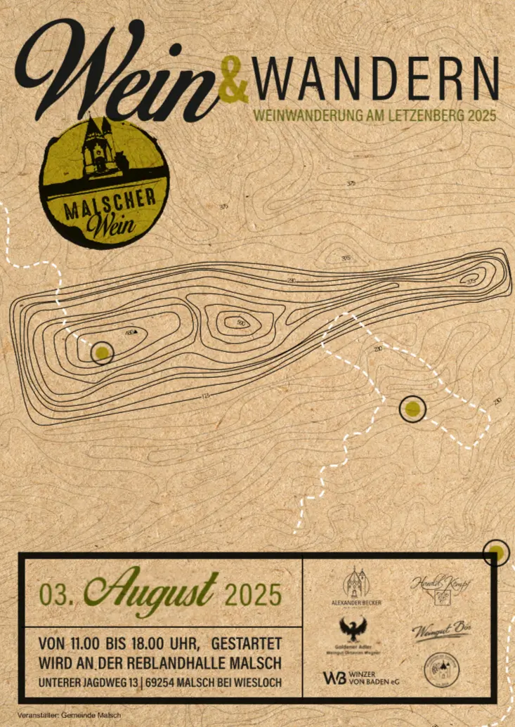 Plakat weinundwandern 2025