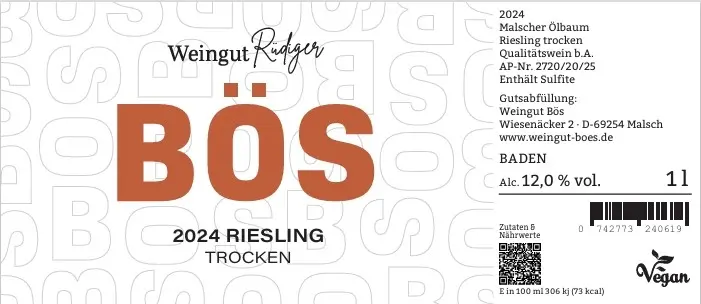 Riesling trocken 1 l 2024