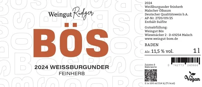 Weissburgunder feinherb 1l 2024